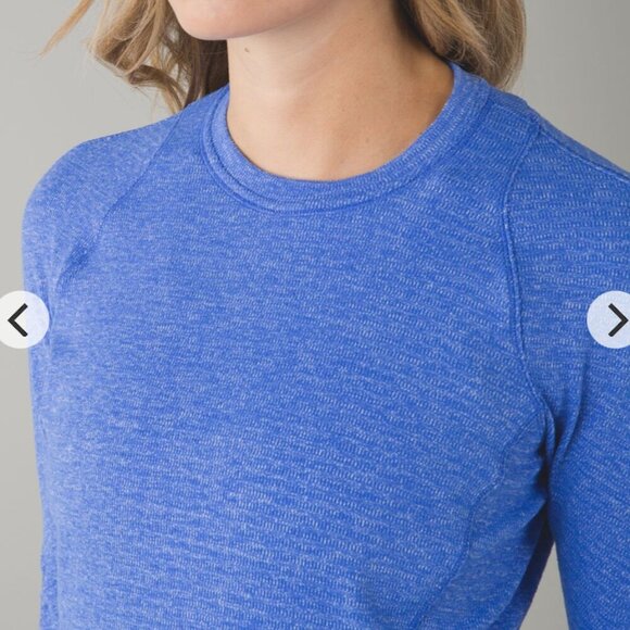 Lululemon - sz 6 - Runderful Long Sleeve Pullover - Blue Pique, Rulu Fabric - Picture 8 of 11